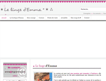 Tablet Screenshot of linge-emma.com
